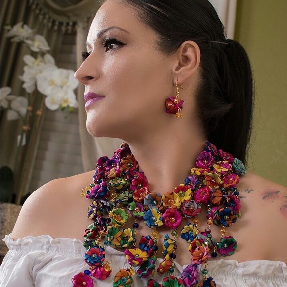 Available now! Mexican Statement Necklace - Picture 5 of 8